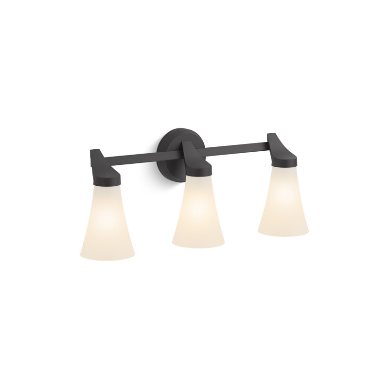 Simplice 22-5/8 In. Three-Light Sconce, Matte Black