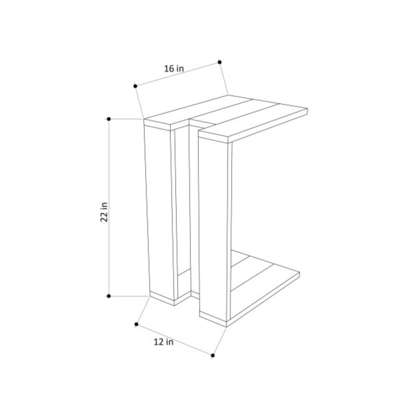 End Table, Oak