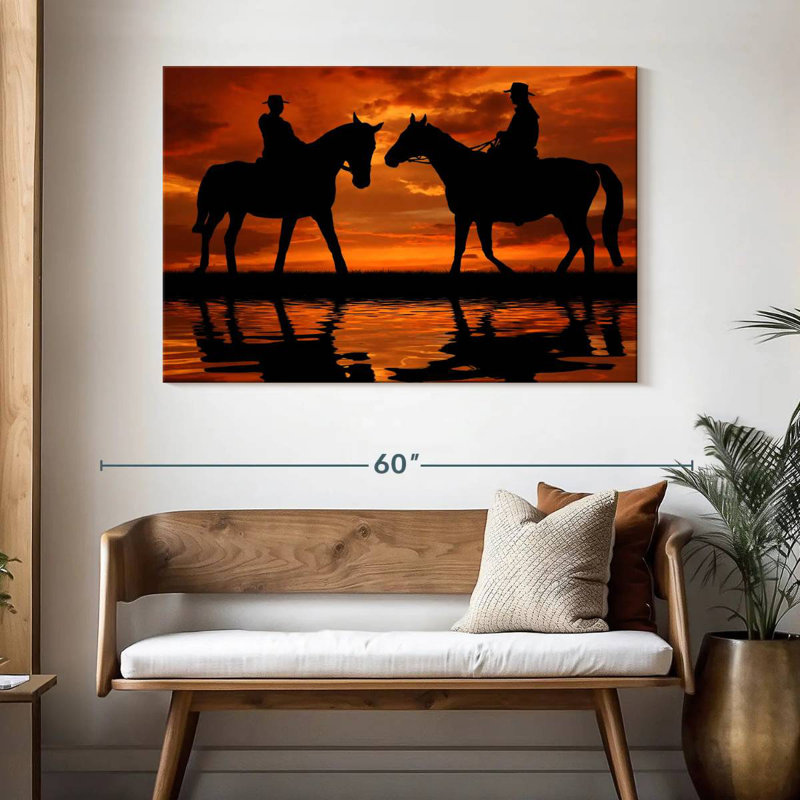 Lelar Cowboy Duo, 32" H x 48" W