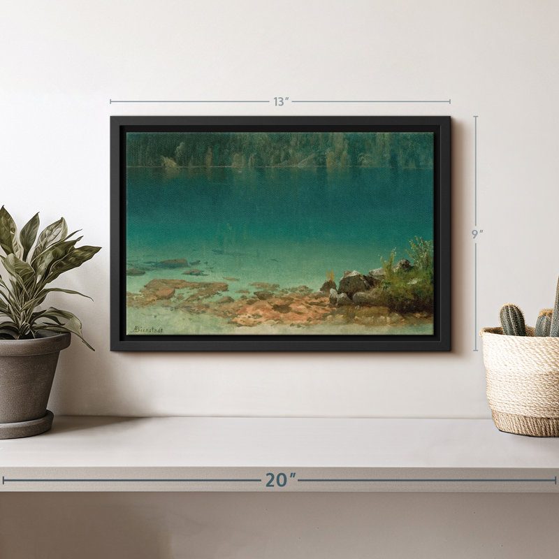 Nature «Lake Scene Canvas Print», H 9 po x l 13 po