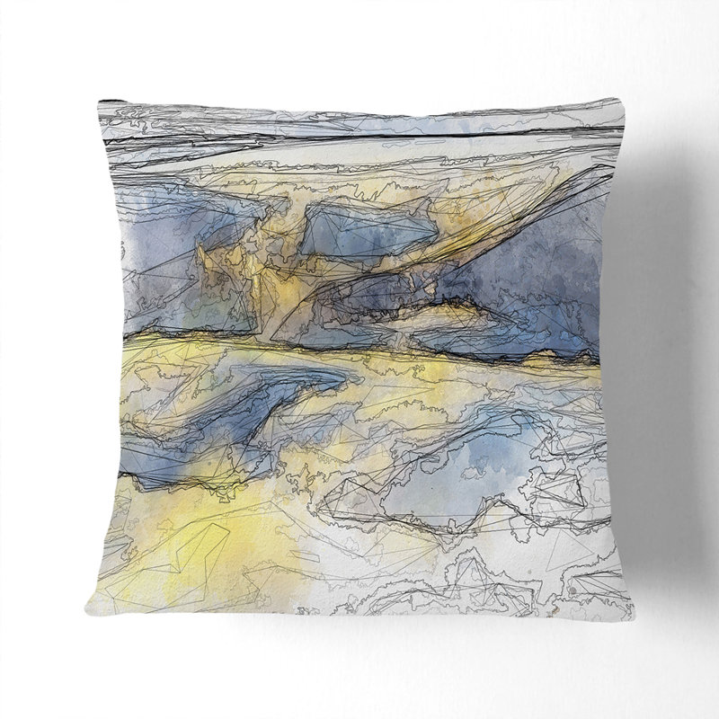 Square Throw Cushion, Black, 55cm H x 55cm W x 20cm D