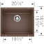 Precis SILGRANIT 21" L x 18" W Undermount Kitchen Sink-662095858