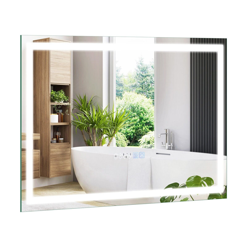 Rectangle Wall Makeup / Shaving Mirror, 50 cm H x 75 cm W