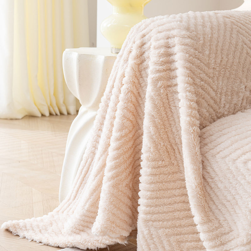 Housse pour canapé en molleton de coton de couleur unie minimaliste, H 71 po x l 118 po x P 0,2 po, Coton rose