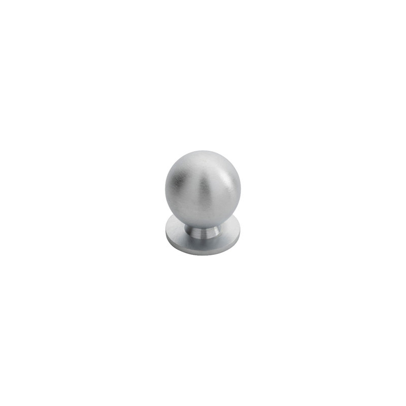 Ball Knob 25Mm, Polished Chrome, 3cm