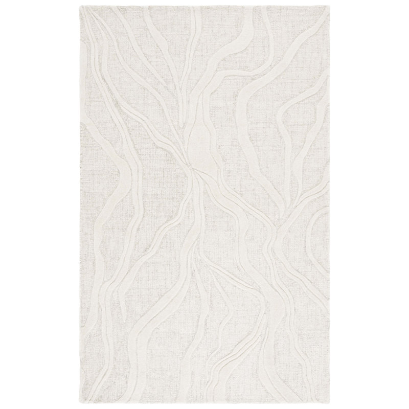 Mauricus 852 Area Rug In Grey / Ivory, Rectangle 6' x 9'