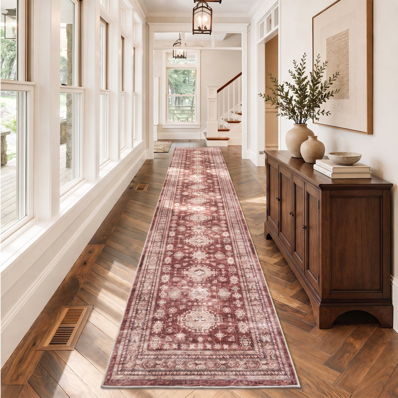 Tapis d'intérieur lavable Nestiva Boho, Tapis de couloir 2 pi x 12 pi