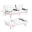 Canapé-lit pliant double multifonctionnel avec table basse