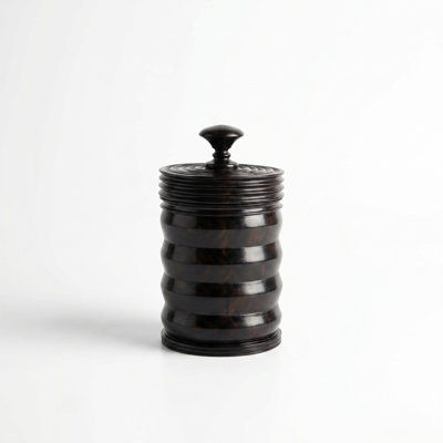 Ebony Wood Collection Wood Jar