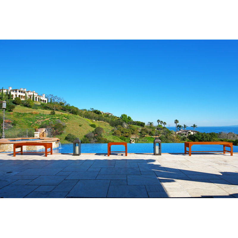 Aleha Solid Wood Eucalyptus Outdoor Bench