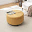 Repose-pieds rond avec rangement en velours Bula-943753748
