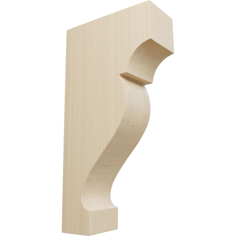 Grand corbeau en bois d'aulne l 1 3/4 po x P 4 1/2 po x H 9 po, Aulne, H 9 po x l 1,75 po x P 4,5 po