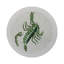 Zodiac Scorpio Vegan Leather Round Pebble Placemat-1843831669