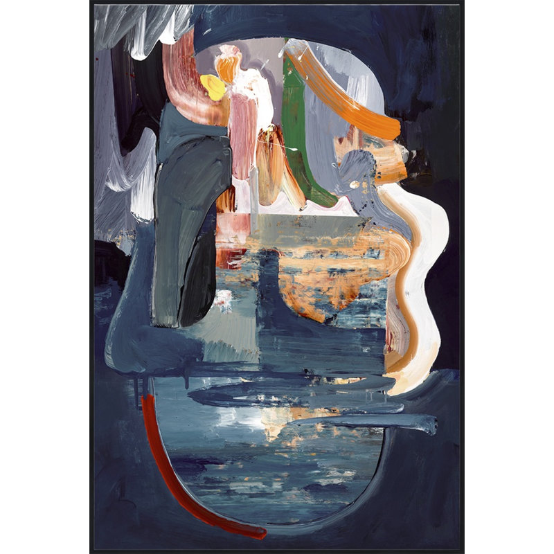 Undercurrent 2 Print by Ngo, PC, Black Framed, 59" H x 40" W x 2.25" D