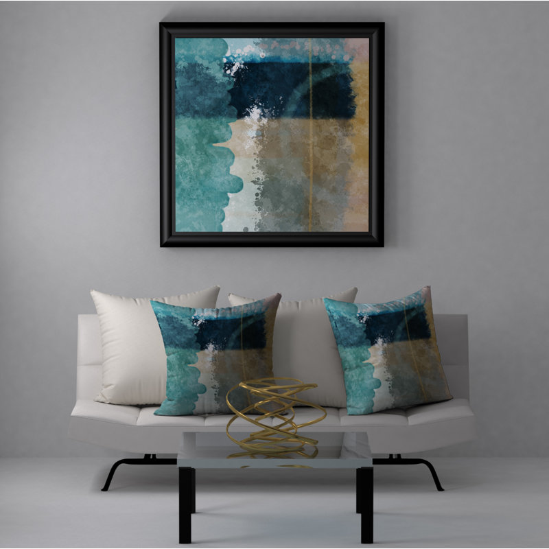 Housse et insert de coussin carré Terrific, 20 po x 20 po