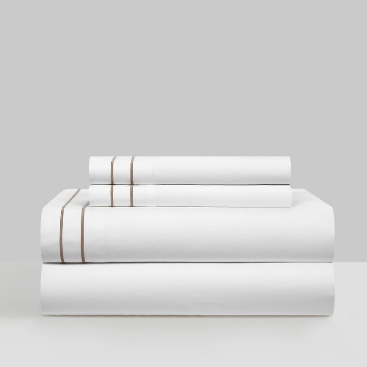 Valencia 200 Thread Count 100% Cotton Twill Sheet Set, Queen