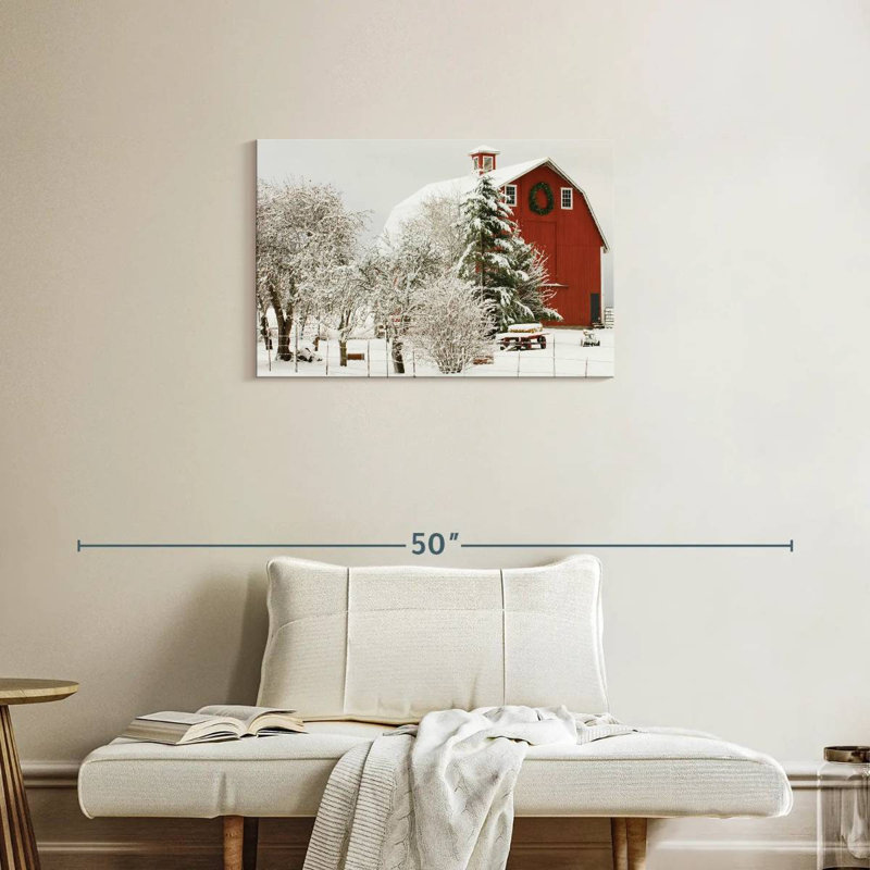 Lilie Festive Barn, 20" H x 30" W