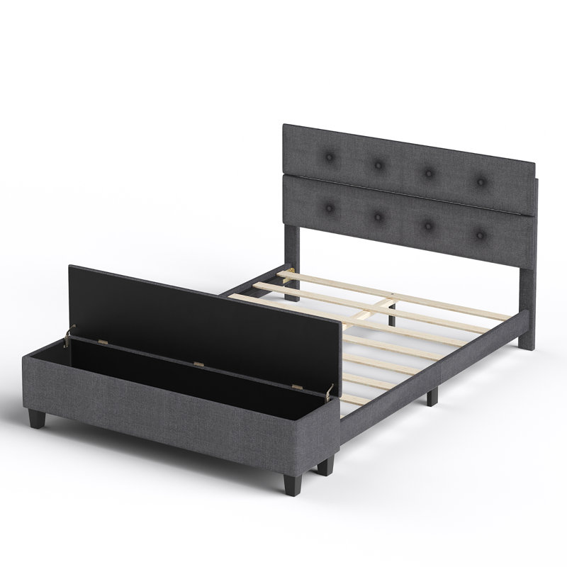 Lit plateforme avec rangement Makassar, Grand