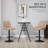 Swivel Upholstered Adjustable Height Counter Stool with Metal Frame-1343206098