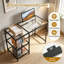Glass Top Metal Base Computer Desk-414203510