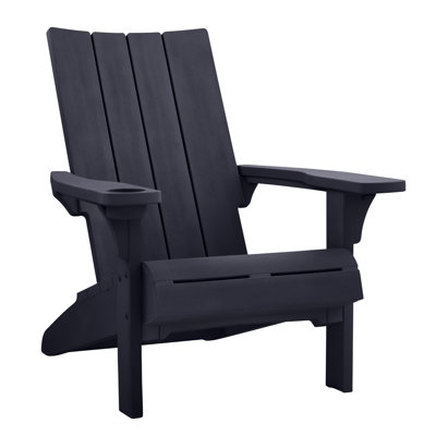  Keter Modern Adirondack Chair Durable Weatherproof Outdoor Furniture for Porch and Backyard (Choose Color)