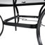 Heasley Glass Outdoor with Umbrella Hole Dining Table-517507949