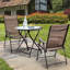 Ensemble de chaises pliantes en tissu Arlmont & Co. Shallowater