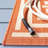 Arneshia Geometric Terracotta/Cream Indoor/Outdoor Area Rug-1250638218
