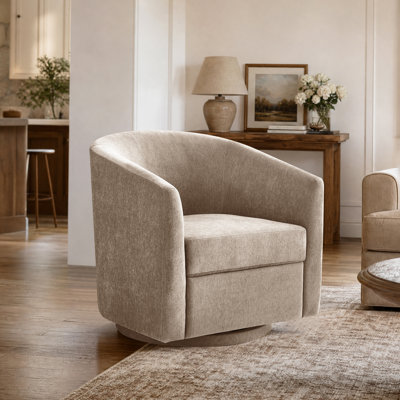 Fauteuil d'appoint pivotant en chenille