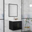 Meuble-lavabo mural 24 po avec lavabo et miroir, portes doubles, charnières à fermeture en douceur, cuve en céramique, cadre en aluminium argenté, assemblage facile, poignée longue en métal doré, espace de rangement-202857091-202857088