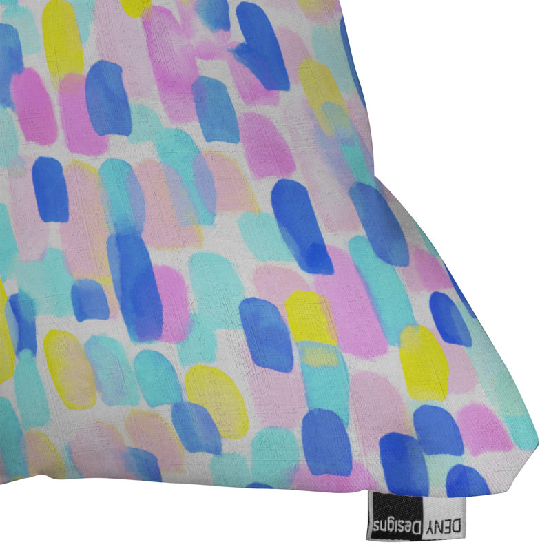 Guage Throw Pillow, 16" x 16", Delight Pastel