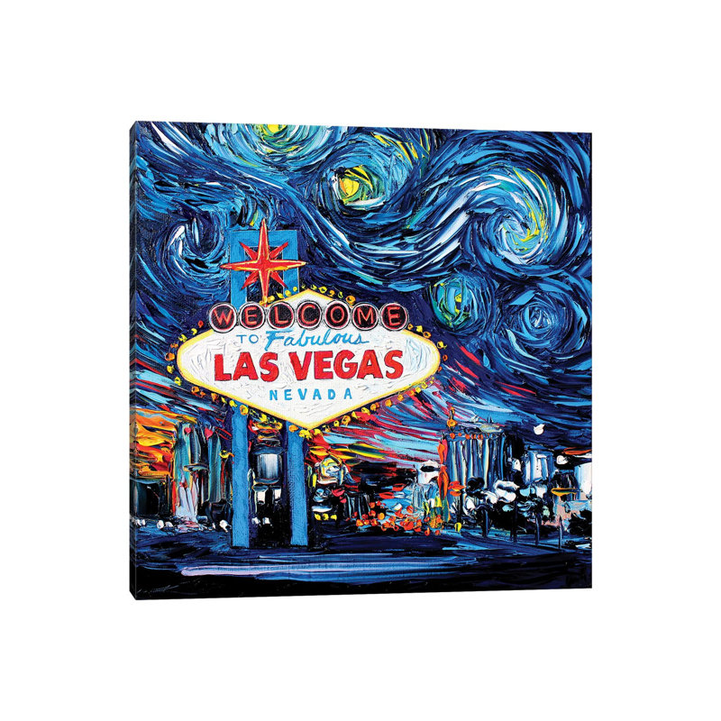 Van Gogh Never Saw Vegas by Aja Trier - Wrapped Canvas Print, 30.48 cm H x 30.48 cm W
