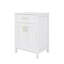 Ensemble de meuble-lavabo 24 po avec lavabo en céramique élégant et compact 2 portes à fermeture douce-87098746-87098749