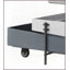 Gris et gris Table basse blanche à plateau relevable ultra-brillant avec rangement caché pour le salon, capacité de 70 lb