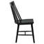 Chaise d'appoint en bois massif Carlos (ensemble de 2)-1579103993