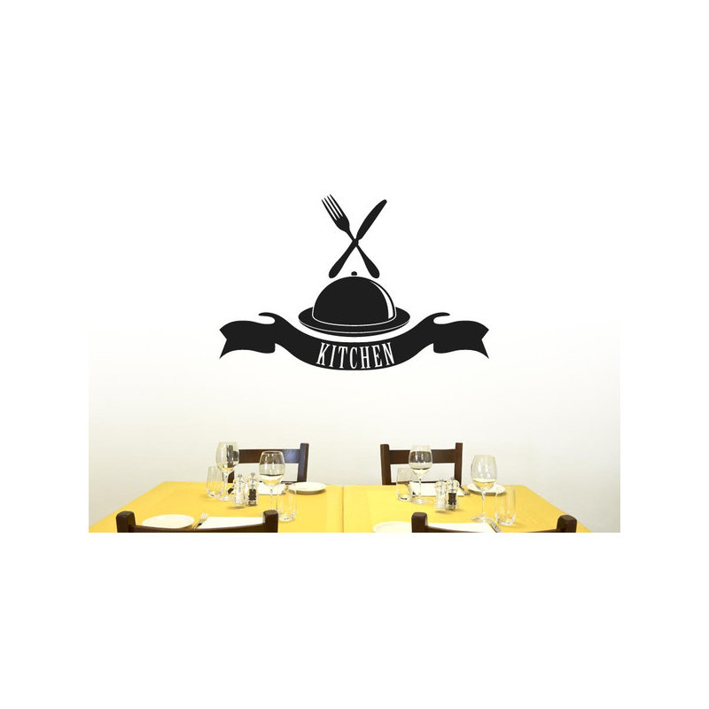 Food & Beverage Wall Decal, Black, Large