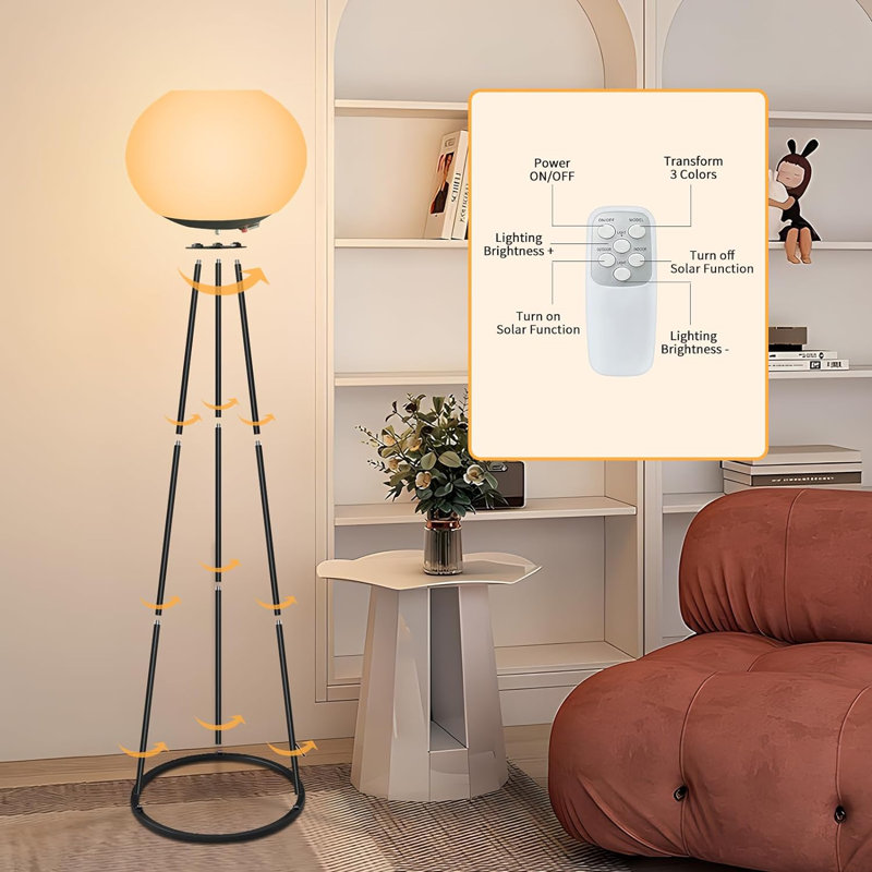 52.8'' Color Changing Outdoor Floor Lamp