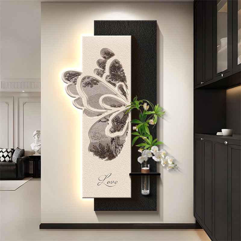 Black + White Rectangle Sandstone Wall art, 47.24" H x 23.62" W x 1.97" D