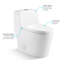 Toilette allongée une pièce 1,28 GPF (économe en eau) (siège inclus)