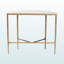 Console Diata demi-lune avec console en marbre rustique moderne