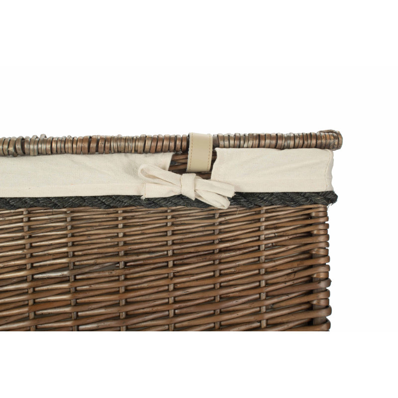 Keven Wicker Storage Hamper with Lining
