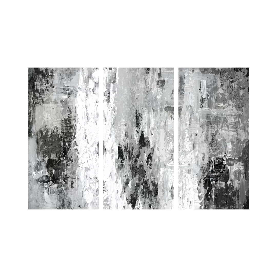 Black And White Abstract IV von PI Studio - Galerieverpackte Leinwand Giclée