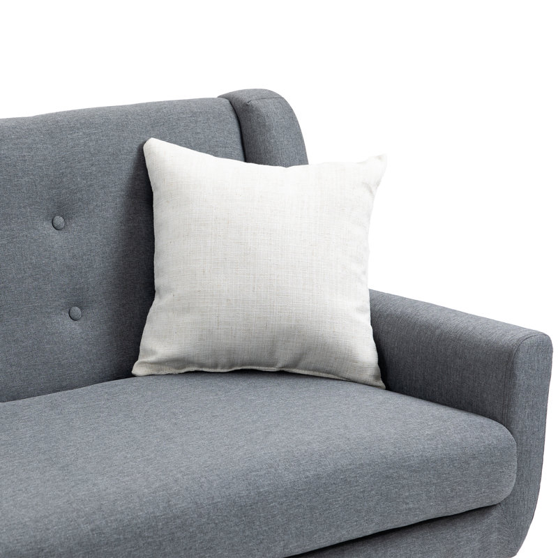 Jaqueze 159.9Cm Square Arms Sofa, Grey