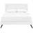 Modway Josie Vinyl Platform Bed with Round Splayed Legs-26066892-26066894