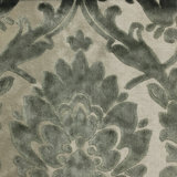 Nottingham, Damask Pattern Lurex Burnout Velvet Upholstery Fabric By The Yard