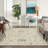 Floral Hand Tufted Wool Area Rug in Cream/Taupe/Blue-75059716