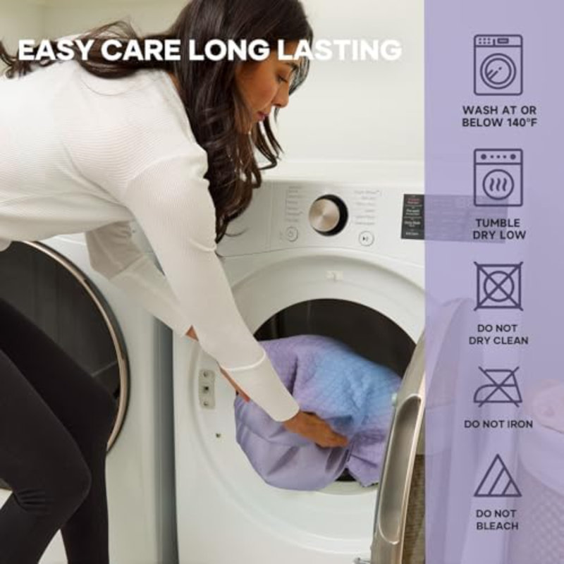 100% Waterproof Mattress Protector,Queen Size Mattress Soft Pad,Hair & Bedwetting Resistant,Cooling Breathable Fitted Sheets,Washable Bed Cover,Non-Slip Deep Pocket,Noiseless For Bedroom,Purple