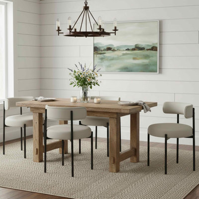 Faux Leather Upholstered Side Dining Chairs
