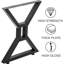 Heavy Duty Metal Table Legs – Industrial Black Steel Desk Legs for DIY, Multiple Sizes Available, Suitable for Coffee Table, Dining Table, Bench & Workbench – Modern Design