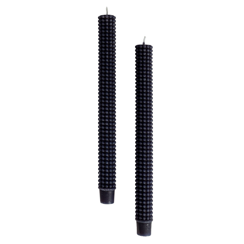 Bougies Hobaper Taper in Box, bleu marine, Navy